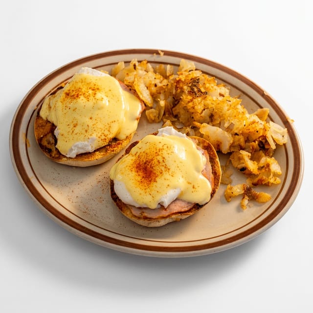 Traditional Eggs Benedict.