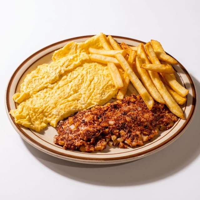 Corned Beef Hash and Eggs.
